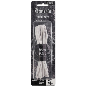 Demonia White Ankle Boot Shoe Laces