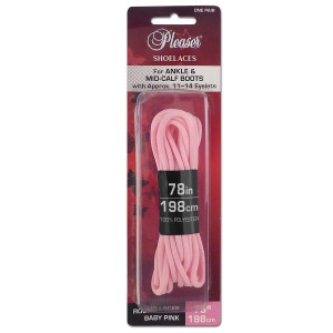 Pleaser Pink Ankle Boot Shoe Laces