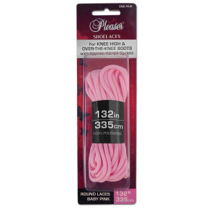 Pleaser Pink Knee High Boot Shoe Laces
