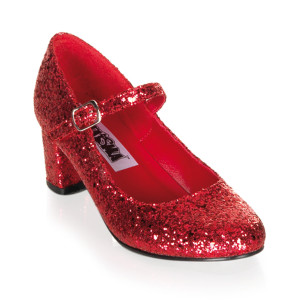 Red Glitter Heels - SCHOOLGIRL-50G