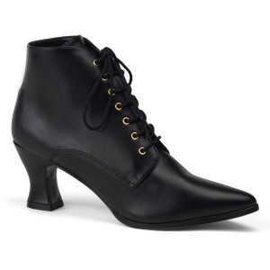 Black Victorian Ankle Boot - VICTORIAN-35