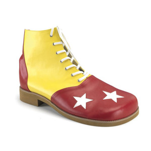 Yellow & Red Clown Shoe with Stars - CLOWN-02