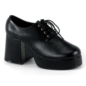 Black Matte Platform Men's Disco Shoes - JAZZ-02