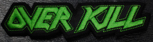 Overkill Green Logo 4x1" Embroidered Patch