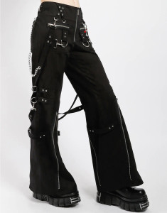 【SATIIIZ】Ness D-ring Carpenter Banding Pants Kesson nylon Carpenter pants - satiiiz