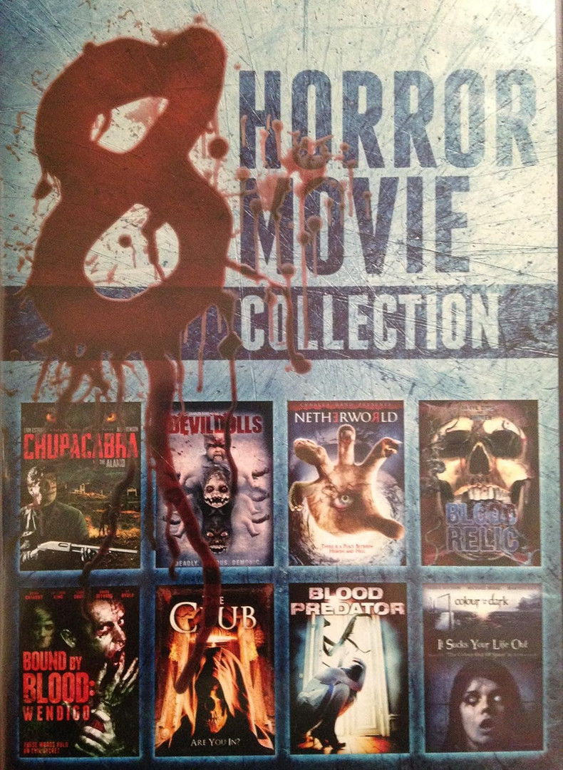8 Movie Horror Collection 18 DVD Used