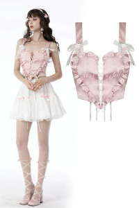 Princess Pink Heart to Heart Strap Top