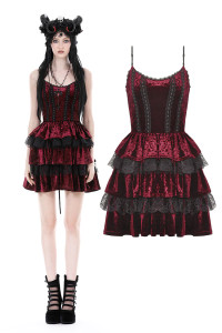 Blood Red Lost Girl Frilly Dress