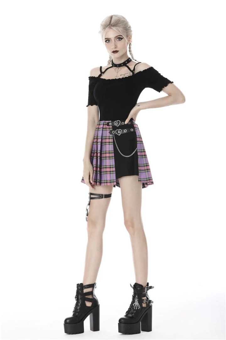 【0104】unshackled skirt NWT_ZARA SS24 PLEATED CAPE SKIRT ZW COLLECTION PINK 2731