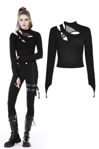 Punk Rock Sexy Hollow Out Top