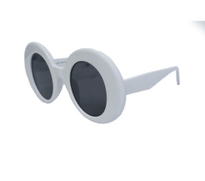 White Retro 60s Style Sunglasses