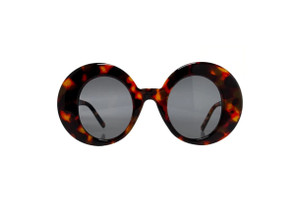 Faux Tortoise Shell Retro 60s Style Sunglasses