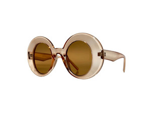 Caramel Retro 60s Style Sunglasses