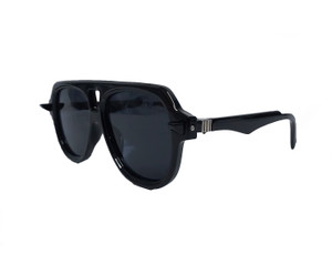 Black Retro 70s Style Sunglasses