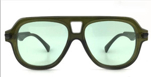Green Retro 70s Style Sunglasses
