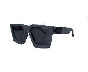 Matte Grey Latoya Retro 70s Style Sunglasses