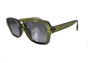 Olive 70s Style Square Sunglasses