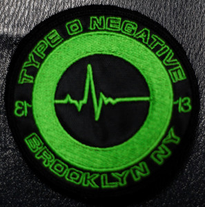 Type O Negative Brooklyn NY 4x4" Embroidered Patch