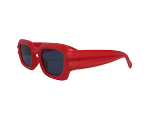 Red Stark Chunky Square Sunglasses