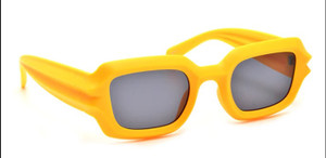 Yellow Stark Chunky Square Sunglasses