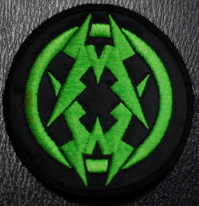 Municipal Waste Circular Green Logo 3.5x3.5" Embroidered Patch