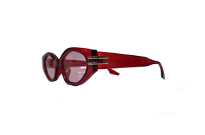 Red Bianca Oval Sunglasses