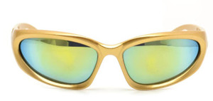 Gold Millenium Revo Oval Sunglasses