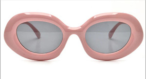 Pink 60s Style Vida Round Sunglasses