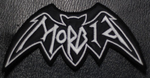 Morbid White Logo 4 x 2.5"  Embroidered Patch