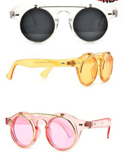 Brown/Clear Lennon Flip Color Lens Sunglasses