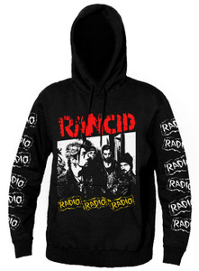 Rancid - Black Hooded Sweatshirt - Nuclear Waste