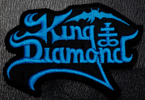 King Diamond - Blue Logo 4x3" Embroidered Patch