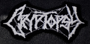 Cryptopsy - White Logo 4x2.5" Embroidered Patch