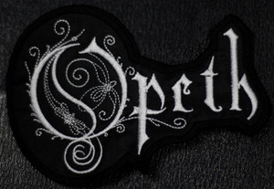 Opeth White Logo  5.5x4" Embroidered Patch