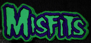 Misfits Green Logo 5x2.5" Embroidered Patch