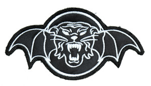 Tiger Army - White Logo 12" Embroidered Patch
