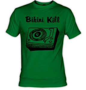 Bikini Kill - Turntable Green T-Shirt