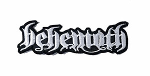 Behemoth White 5x1" Embroidered Patch