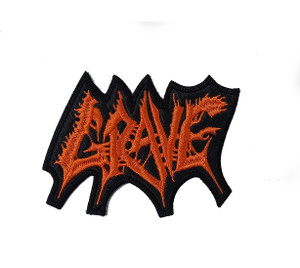 Grave - Orange Logo 5x3" Embroidered Patch