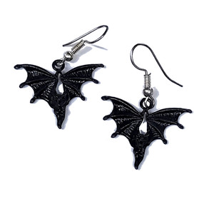 Flying Bat Dangling Earrings