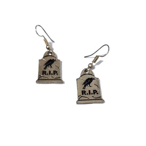 Tombstone Dangling Earrings