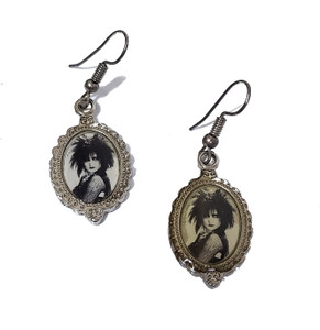 Siouxsie Sioux Cameo Dangling Earrings
