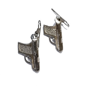 Pistols Dangling Earrings