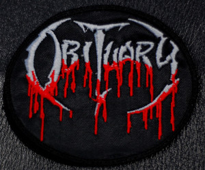 Obituary Oval Logo 4.5x3" Embroidered Patch