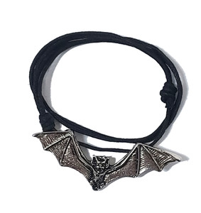 Bat with Spread Wings Cord Necklace
