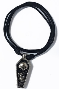 Skull Coffin Cord Necklace