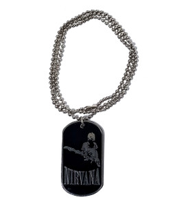 Nirvana - Kurt Cobain Dog Tag Necklace