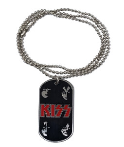 Kiss Dog Tag Necklace