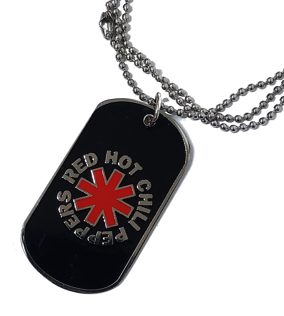 Red Hot Chili Peppers Logo Dog Tag Necklace