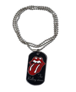Rolling Stones - Tongue Dog Tag Necklace